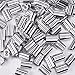 eBoot 100 Pieces Aluminum Crimping Loop Sleeves Cable Crimp for 1/ 8 Inch Diameter Wire Rope and Cable
