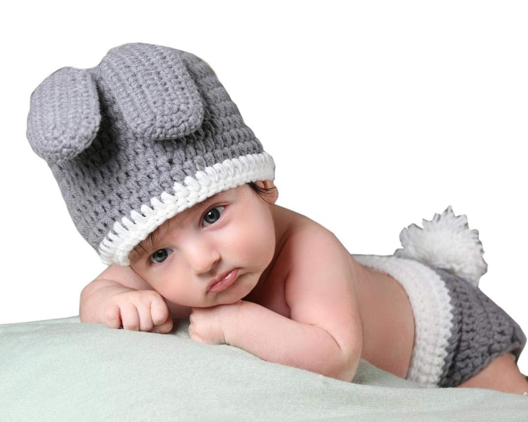 Dtailz newborn photography props baby photoshoot outfits girl boy funny costume knitted chrochet — image 1