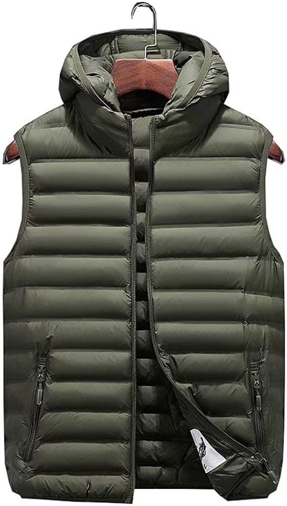 Tenflow 中綿ベスト ダウンベスト メンズ 男の子 キルティング ベスト 袖なしジャケット ノースリーブ アウター 防寒着 フード着脱可 ベスト 通販 Amazon
