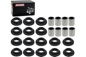 JINFANNIBI Front and Rear Shock Absorber Bushing 16pcs Bearing Sleeve 8pcs Kit Compatible for Arctic Cat 250 300 375 400 500 650 700 Bearcat 454 0604-310 0403-028