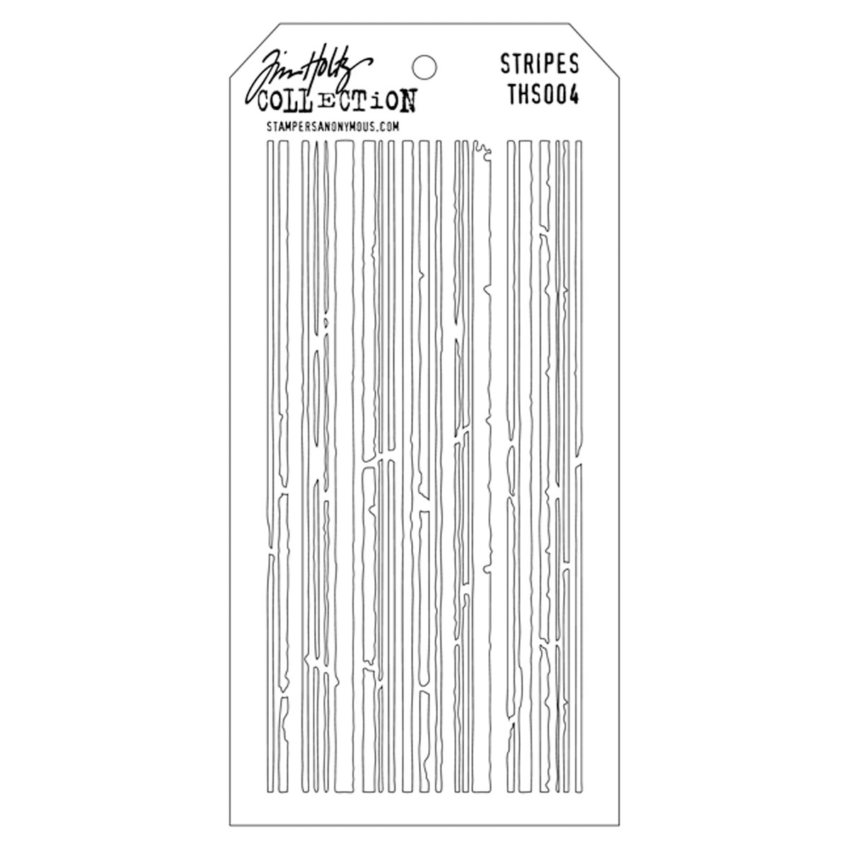 Stampers Anonymous Plastic Tim Holtz Layered Stencil 4.125-inch x 8.5-inch, Stripes