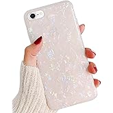 J.west iPhone SE 2022/2020 Case, iPhone 8 Case, iPhone 7 Case 4.7 inch, Luxury Sparkle Translucent Clear Thinfoil Design Slim Soft Silicone Women Girls Phone Case Cover for iPhone SE 2nd 3rd Colorful