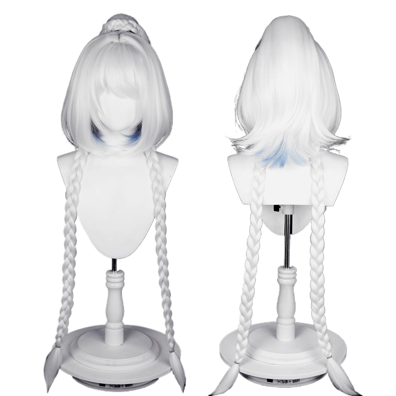 Anime Cosplay Wig, Genshin Impact Wig, with two Wig Caps, for Halloween, Party & etc (Mualani Cosplay) — image 1