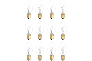 WUIIL PortPlugs 12 Pack 25 Watt Bulbs for Scentsy Plug-in Nightlight Wax Warmers, Home Fragrance Wax Diffusers & Salt Lamps, 120 Volt Bulk Bulb Replacements