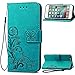 Fashion Floral Clover Embossed PU Leather Magnetic Flip Cover Card Holders & Hand Strap Wallet Purse Cover Case For LG V20