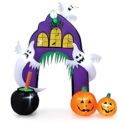Tangkula 9 FT Tall Halloween Inflatable Castle