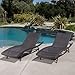 Christopher Knight Home Kauai Chaise Lounge Set, 2-Pcs Set, Brown