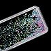 iPhone 8 Plus Case,iPhone 7 Plus Case,ikasus iPhone 7 Plus Glitter Case,[Blue Pink] Crystal Clear Hard PC Quicksand Bling Glitter Sparkle Love Heart Floating Flowing Cover Glitter Case for Apple iPhon