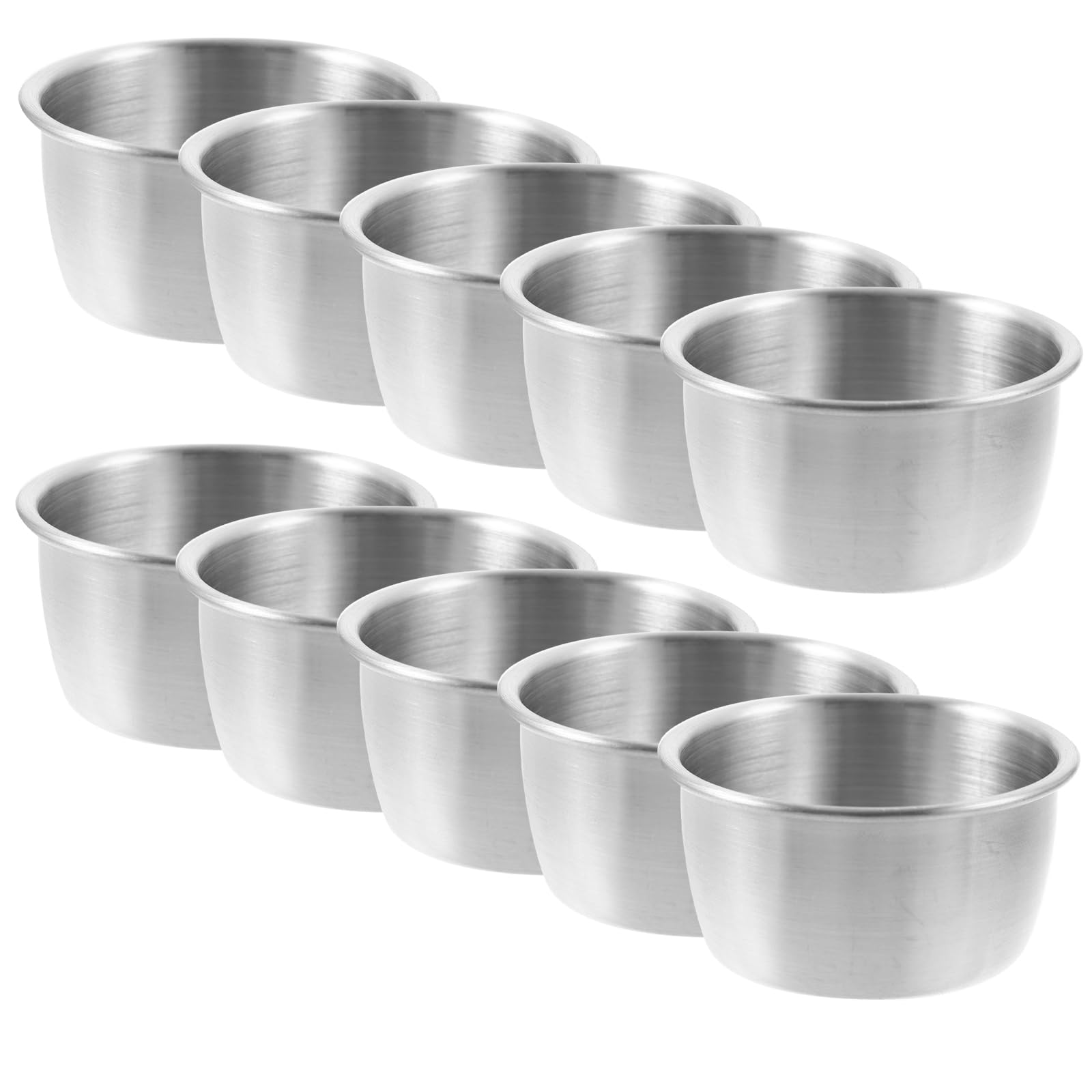 Cabilock Stainless Steel Sauce Cups Small Condiment Bowls Metal Dipping Containers for Tomato Sauce Ketchup Wasabi Serving Home Party Restaurant