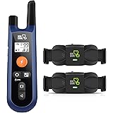 DOG CARE Dog Training Collar w/2 Receivers Rechargeable Collars with Remote for Dog, Dog Shock Collar with 3 Training Modes,