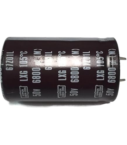 Amazon.com: Nichicon Set of 2, 105°C Electrolytic Capacitor 6800uF
