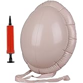 Inflatable Fake Belly Fake Pregnancy Belly Beer Belly for Adult Santa Claus | Lightweight Fake Pregnancy Belly Cosplay Prop with Inflation Pump for Halloween Christmas Party Role Play Costume Accessories