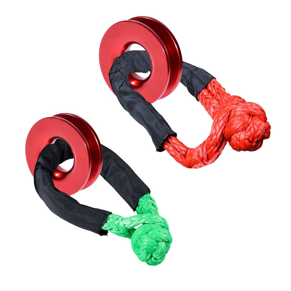 Red and Green 1/2" UHMWPE Synthetic Soft Rope
