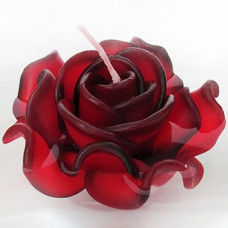 Amazon Com Zenso Handmade Red Rose Floating Candle 3 75 X3 75 X2 5 Home Kitchen