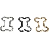 EQUNROY 3 Pcs Cute Carabiner Keychain, Adorable Alloy Key Ring Clip, Belt Loop Clip for Backpack Purse Dog Leash Decoration
