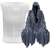 Ghost Candle Mold Halloween God of Death Resin Casting Silicone Mold for DIY Aromatherapy Candles Wax Plaster Polymer Clay Decoration