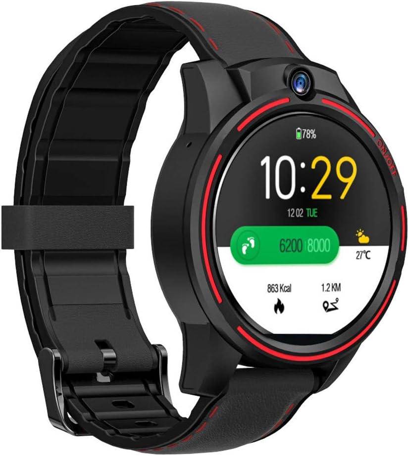 KOSPET Vision 3GB+32GB 1.6” 4G Dual Chip Double 5.0MP 800mAh SmartWatch Phone (Red)
