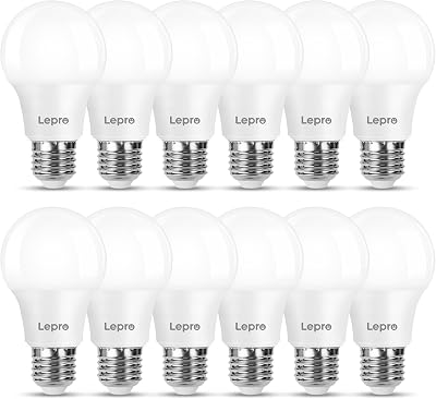 Lepro E27 LED Bulbs 60W Equivalent 8.5W 806lm Warm White 2700K Pack of 12