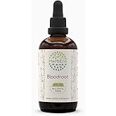 HerbEra Bloodroot B120 Alcohol-Free Herbal Extract Tincture, Responsibly farmed Bloodroot (Sanguinaria Canadensis) Dried Root (4 fl oz)