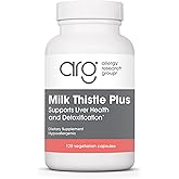 Allergy Research Group Milk Thistle Plus Supplement - Liver Health Support, Milk Thistle, Dandelion, Detox, Cleanse, Vegetarian Capsules - 120 Count