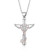 HELORET Stethoscope Cross Necklace Women Medicine Pendant Jewelry Nurse Doctor Graduation Gift for Medical Student