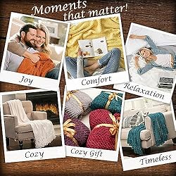 Chanasya Premium Textured Knit Throw Blanket with