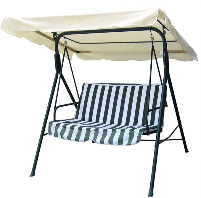 ReaseJoy 194x112cm Swing Canopy Top Cover Swing Seat Chair Canopy Replacement UV30+ For Garden ReaseJoy 194x112cm Swing Canopy Top Cover Swing Seat Chair Canopy Replacement UV30+ For Garden