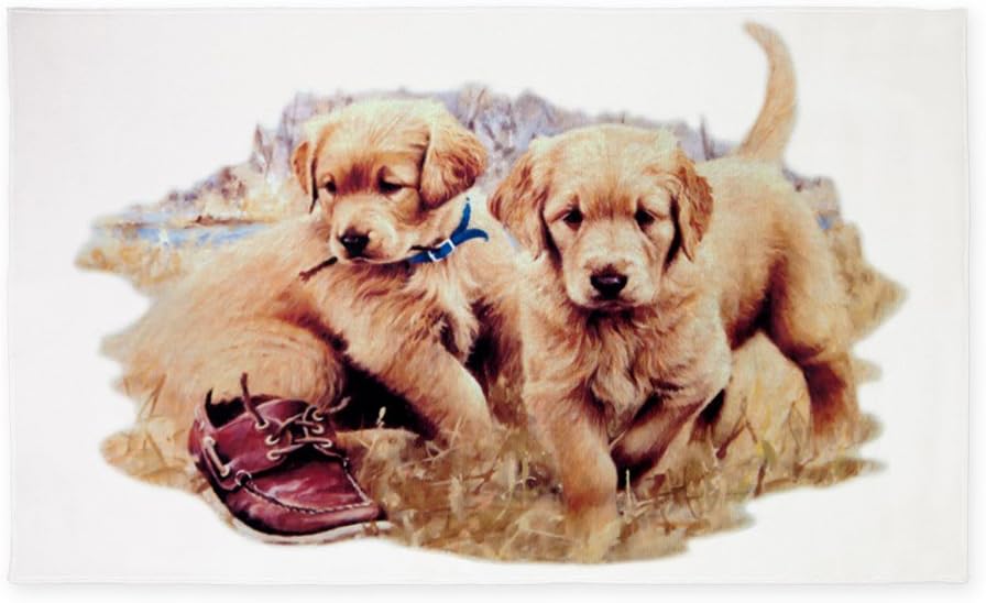 5 golden retriever puppies