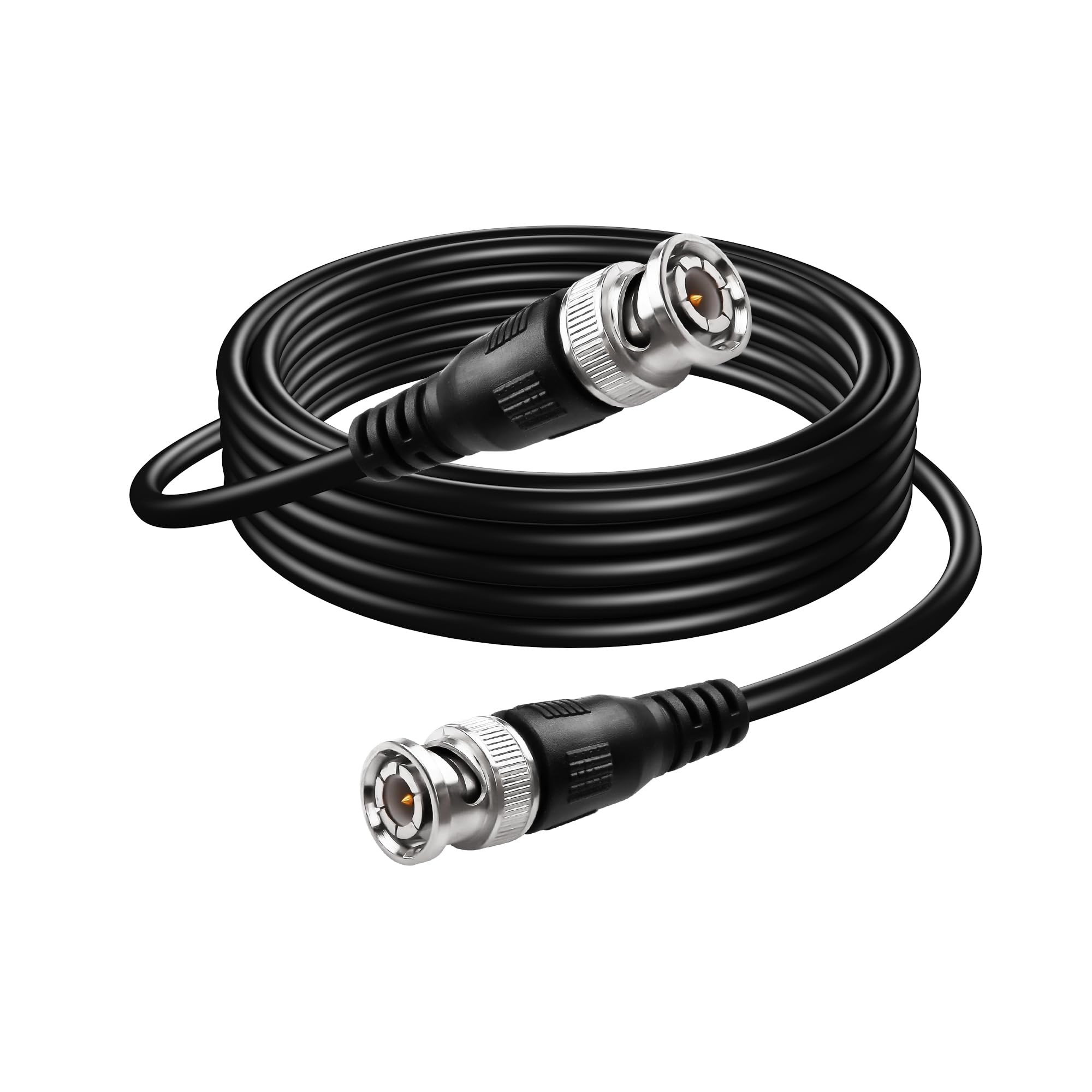 BNC Coaxial Cable, Ultra Low Loss BNC Male to BNC Male Cable 75 Ohm Extension Cable,KANGPING for Video Surveillance Cameras (5M) — image 1