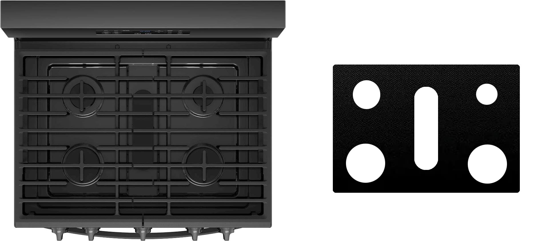 Photo 1 of Custom Fit Reusable Burner Liner for Whirlpool Gas Range Stove Protect Your Stovetop with this Splatter Guard Cover - WFG775H0HZ