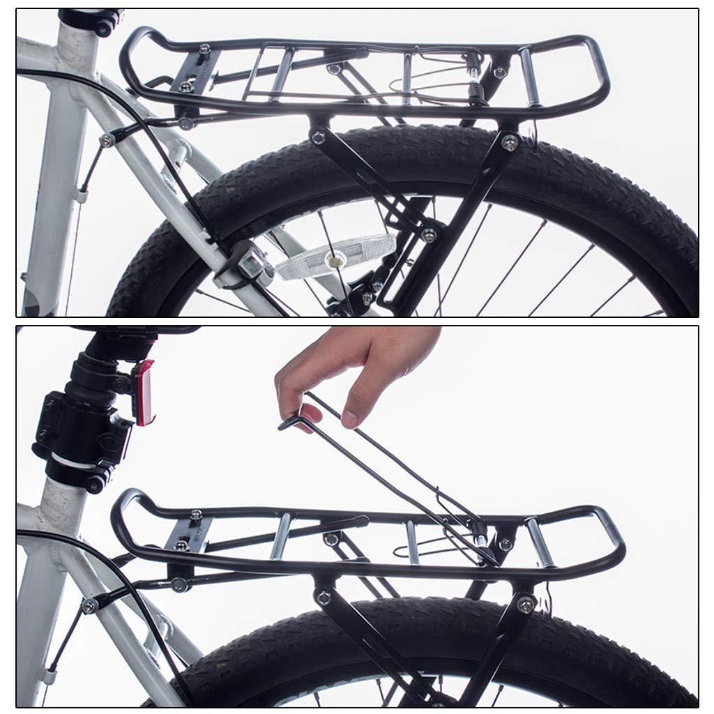 bicycle pannier racks for disc brakes