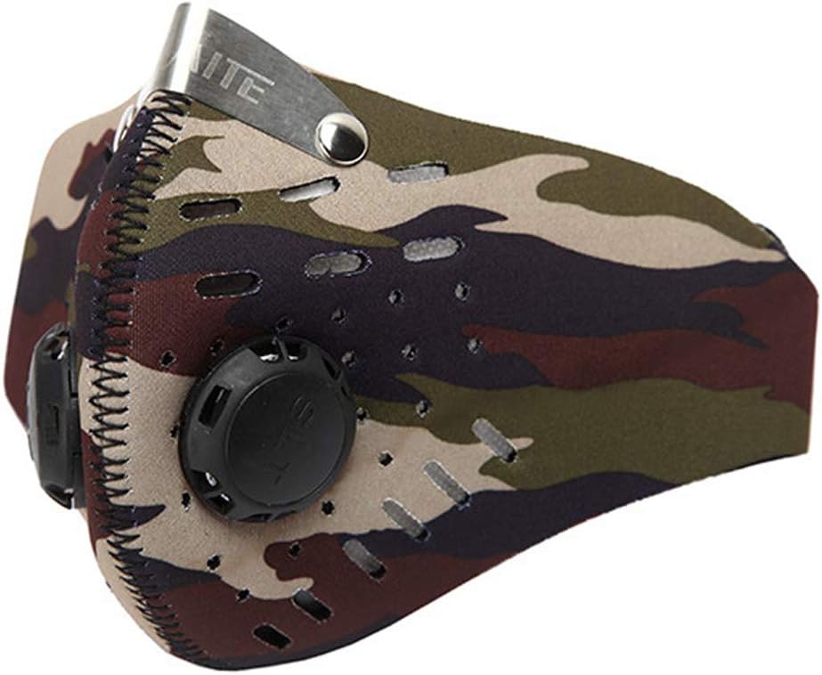 TOFOX Fitness Dust Mask Activated Carbon Dust Proof Pollution Mask Windproof Foggy Haze Anti-Dust Mask Motorcycle Bicycle Cycling Ski Half Face Mask Outdoor Activities