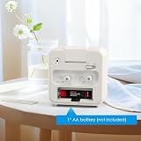 Brifit Silent Alarm Clock Bedside Battery Powered No Ticking Large Display view 8