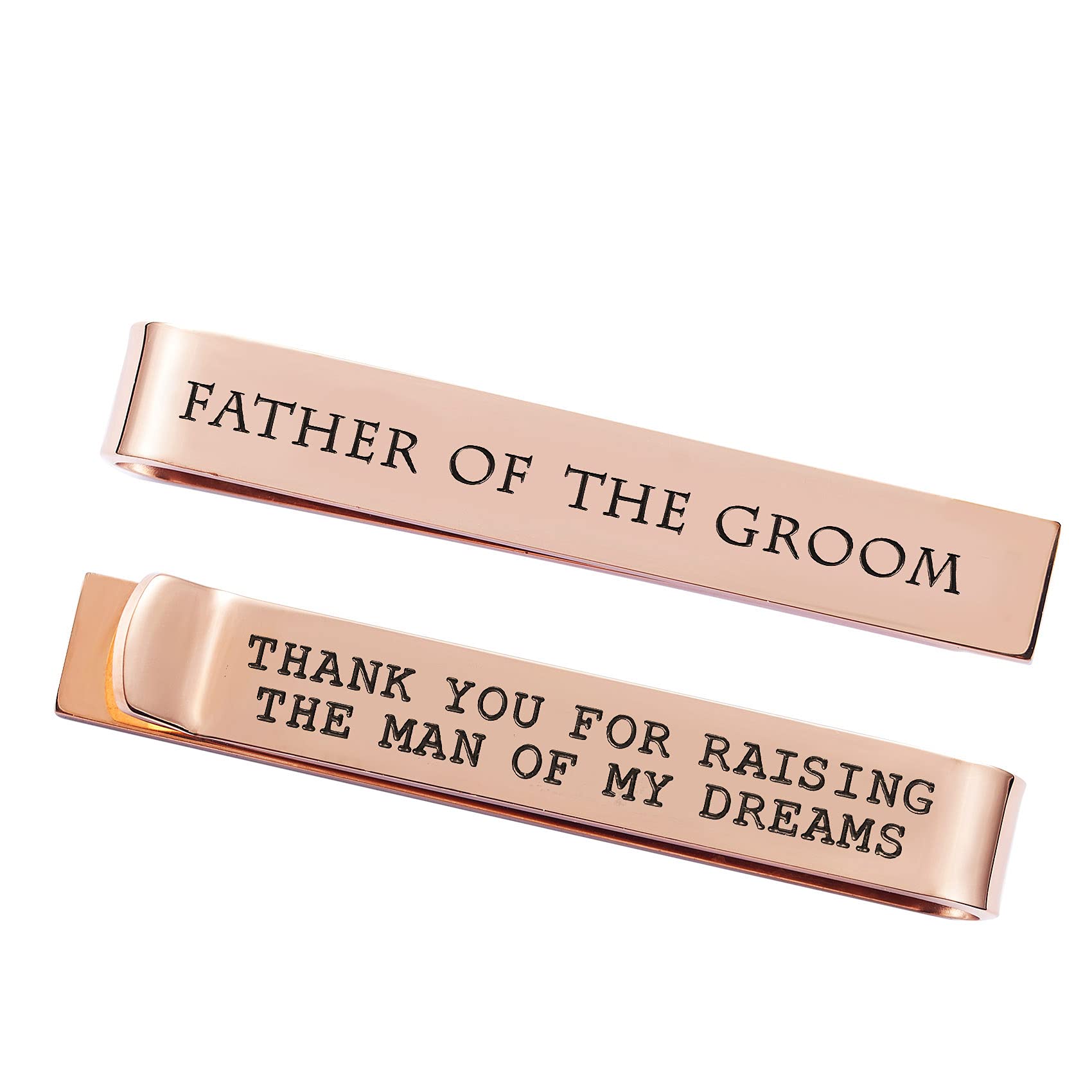 Stainless Steel Tie Clip Wedding - Father of The Groom Tie Clip