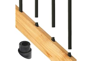 Deckorators 74817 Baluster Stair Connector with Screws, 20-Pack, Black