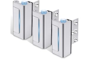 Steinwhale Door Reinforcement Lock,3PACK Home Security Door Lock Withstands 800 lbs, Childproof Top Door Lock Latch for Toddl