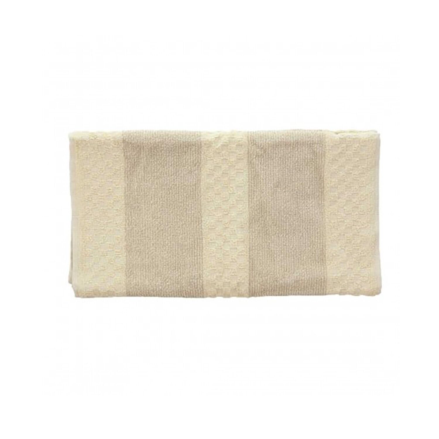 aztex Traditional 100% Cotton Roller Towels - Natural Stripe — image 1