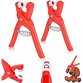 2Pcs Safety Eye Tools，Safety Eyes Snapper Tool with Hole for Amigurumi，Safety Eye Auxiliary Tool Fit Safety Eyes for Crocheting & 5-30mm Animal Eyes DIY Making（Red）