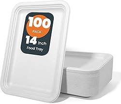 hooray mida 100 Pack 14 Inch Disposable Compostable