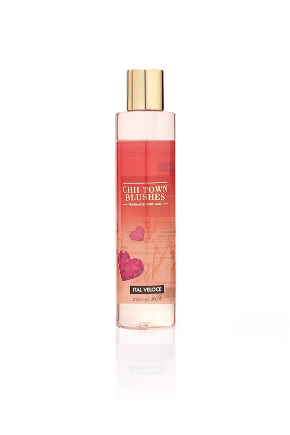 Ital Veloce Chii Town Blushes No Sulphate and Parabens Shower Gel Refreshing/Relaxing Body Wash For Women, 215ml
