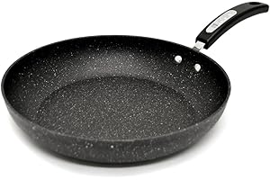 Starfrit The Rock Classic 10" (26cm) Non-Stick Fry Pan - Durable Forged Aluminum - Oven Safe - PFOA Free - Easy to Clean