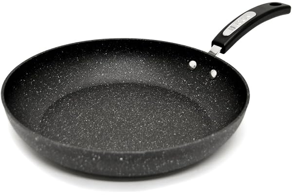 Starfrit The Rock 20cm (8") Non-Stick Fry Pan - Durable Forged Aluminum - Oven Safe - PFOA Free - Easy to Clean - Black