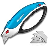 Box Cutter Retractable Utility Knife - Heavy Duty Box Cutter Knife Cardboard Cutter - Box Opener Razor Blades Utility Knife -