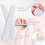 Sasha 12pk Nail Files 100/180 Grit Half-Moon Emery Boards Washable Manicure Pet view 3