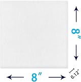 MOKANI 10 Packs Canvas for Painting 20x20 cm 8x8 Blank Panels view 2