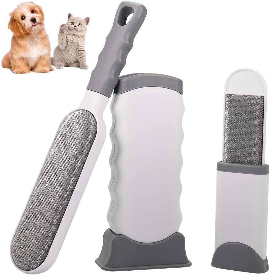 FREESOO Brosse Anti Poils Animaux Chien et Chat Brosse de Nettoyage Réutilisable pour Enlever