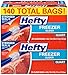 Hefty Slider Freezer Storage Bags, Quart Size, 140 Count