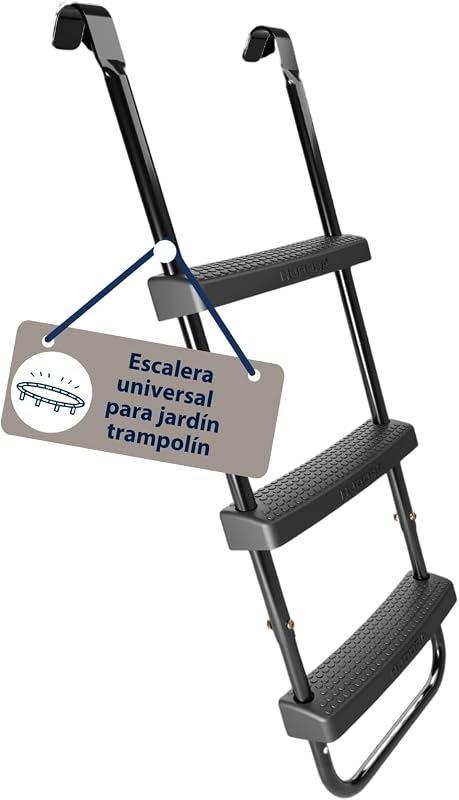 Escalera Universal Antideslizante para Trampolines - Escalera Ajustable en Altura con Peldaños Anchos - Resistente a Rayos UV — foto 1 de 6