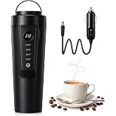 Car Electric Kettle for Travel,12V-24V Portable Car Hot Water Boiler | 316 Stainless Steel 12V Kettle for Purer water,BPA-Free, Adjustable Temp,Auto Shut-Off, Boil-Dry Safe for Car,Truck