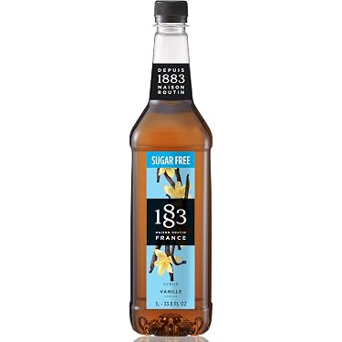 Amazon.com: 1883 Sugar Free Vanilla Syrup for Drinks, Made in